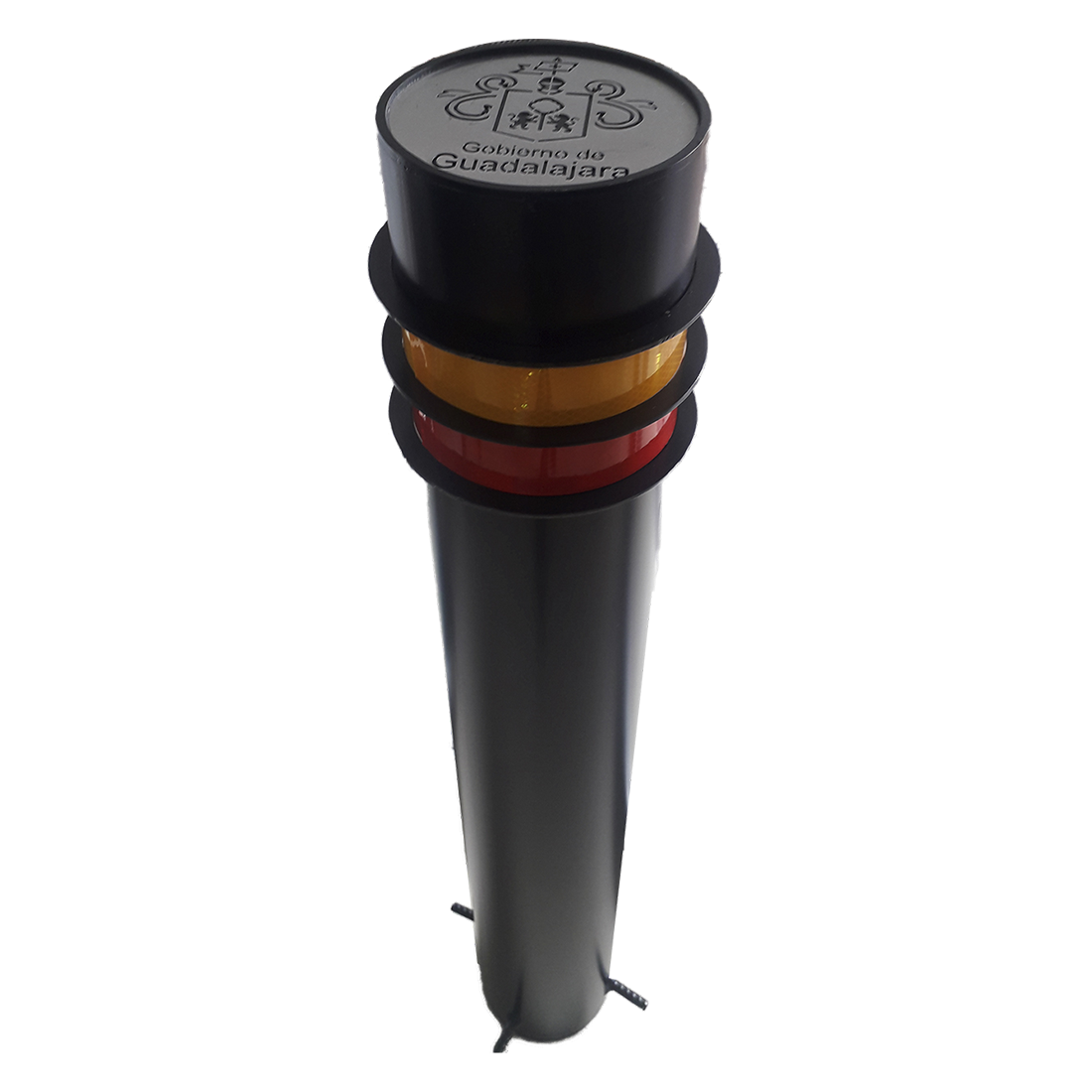 Bolardo Doble Franja Corte Láser